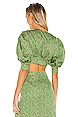 view 3 of 4 Inez Top in Green Flora