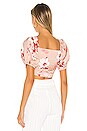 view 3 of 4 Mercedes Crop Top in Blush Floral