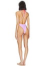 view 3 of 3 Elina One Piece in Lavender & Hot Coral