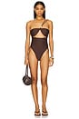 view 1 of 4 Jacy One Piece in Dark Brown