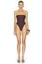 view 1 of 3 MAILLOT DE BAIN 1 PIÈCE NOA in Espresso Brown
