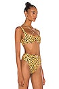 view 2 of 4 Mai Tai Top in Mustard Leopard