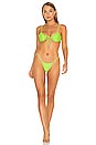 view 4 of 4 TOP BIKINI FRANNY in Lime