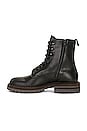 view 5 of 5 Leather Winter Combat Boots in Black