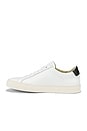 view 5 of 6 Leather Achilles Retro Low in White & Black