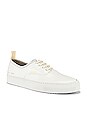 view 1 of 6 Four Hole in Leather Low Sneaker in White