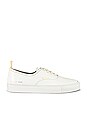 view 2 of 6 Four Hole in Leather Low Sneaker in White