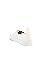 view 3 of 6 Four Hole in Leather Low Sneaker in White