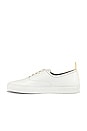 view 5 of 6 Four Hole in Leather Low Sneaker in White
