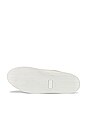 view 6 of 6 Four Hole in Leather Low Sneaker in White