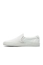 view 5 of 6 Canvas and Leather Slip On in White