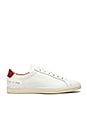 view 1 of 6 Achilles Retro Low in White & Red