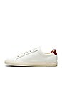view 5 of 6 Achilles Retro Low in White & Red