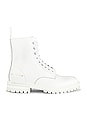 view 1 of 6 Lug Sole Combat Boot in White