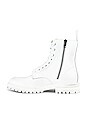 view 5 of 6 Lug Sole Combat Boot in White