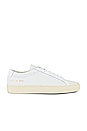 view 1 of 6 Achilles Low Perforated Sneaker in White