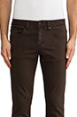 view 4 of 6 David Slim Garment Dyed Jeans in Dark Olive