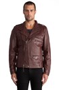 view 1 of 7 Mitchell Leather Jacket in Oxblood