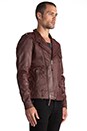 view 3 of 7 Mitchell Leather Jacket in Oxblood