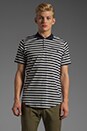 view 1 of 5 CS Tyler Polo in Navy Stripe