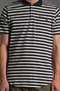 view 4 of 5 CS Tyler Polo in Navy Stripe