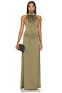 view 2 of 3 La Comprometida Dress in Dark Olive