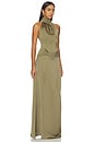 view 4 of 3 La Comprometida Dress in Dark Olive