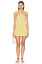 view 1 of 4 Lush Mini Dress in Yellow & White