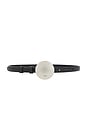 view 1 of 3 Gong Lizard Belt in Black & Silver
