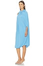 view 3 of 4 Draped Smock Dress in Blue