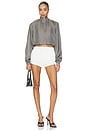 view 5 of 6 Technical Tailored Short in White