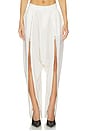 view 2 of 7 Double Zipped Sarouel Pant in White