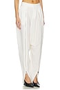view 3 of 7 Double Zipped Sarouel Pant in White