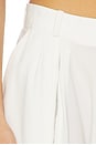 view 7 of 7 Double Zipped Sarouel Pant in White