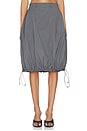 view 1 of 6 Technical Tailored Balloon Skirt in Grey
