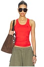 view 1 of 5 Lightweight Logo Tank Top in Red