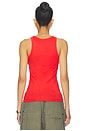 view 3 of 5 Lightweight Logo Tank Top in Red