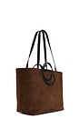 view 3 of 4 C Handle Tote in Brown
