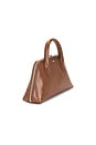 view 4 of 7 Lizard Print Duffle Belt Bag in Brown Camel