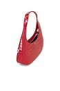 view 5 of 6 Croco Loop Swipe Bag in Red