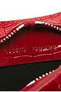 view 6 of 6 Croco Loop Swipe Bag in Red