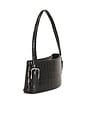 view 4 of 6 Croco Ergonomic Shoulder Bag in Black