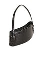 view 5 of 6 Croco Ergonomic Shoulder Bag in Black
