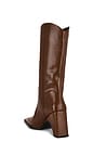 view 3 of 5 Lizard Print Cowboy Bridge Boot in Brown Camel