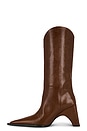 view 5 of 5 Lizard Print Cowboy Bridge Boot in Brown Camel