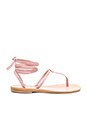 view 1 of 5 Erchie Sandal in Cameo Pink Calfskin