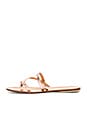 view 5 of 5 Salina Sandal in Rose Gold Laminate Calfskin