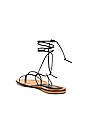 view 3 of 5 Ermi Lace Up Sandal in Black Python
