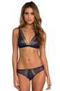 view 3 of 3 Cleope Brazilian Minikini in Navy/Gold in Navy & Gold