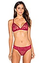 view 1 of 4 Never Say Never Dreamie Triangle Soft Bra in Deep Ruby